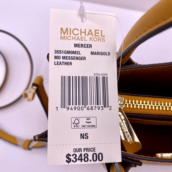 Michael Kors Mercer Md Messenger Crossbody - Picture 9 of 11